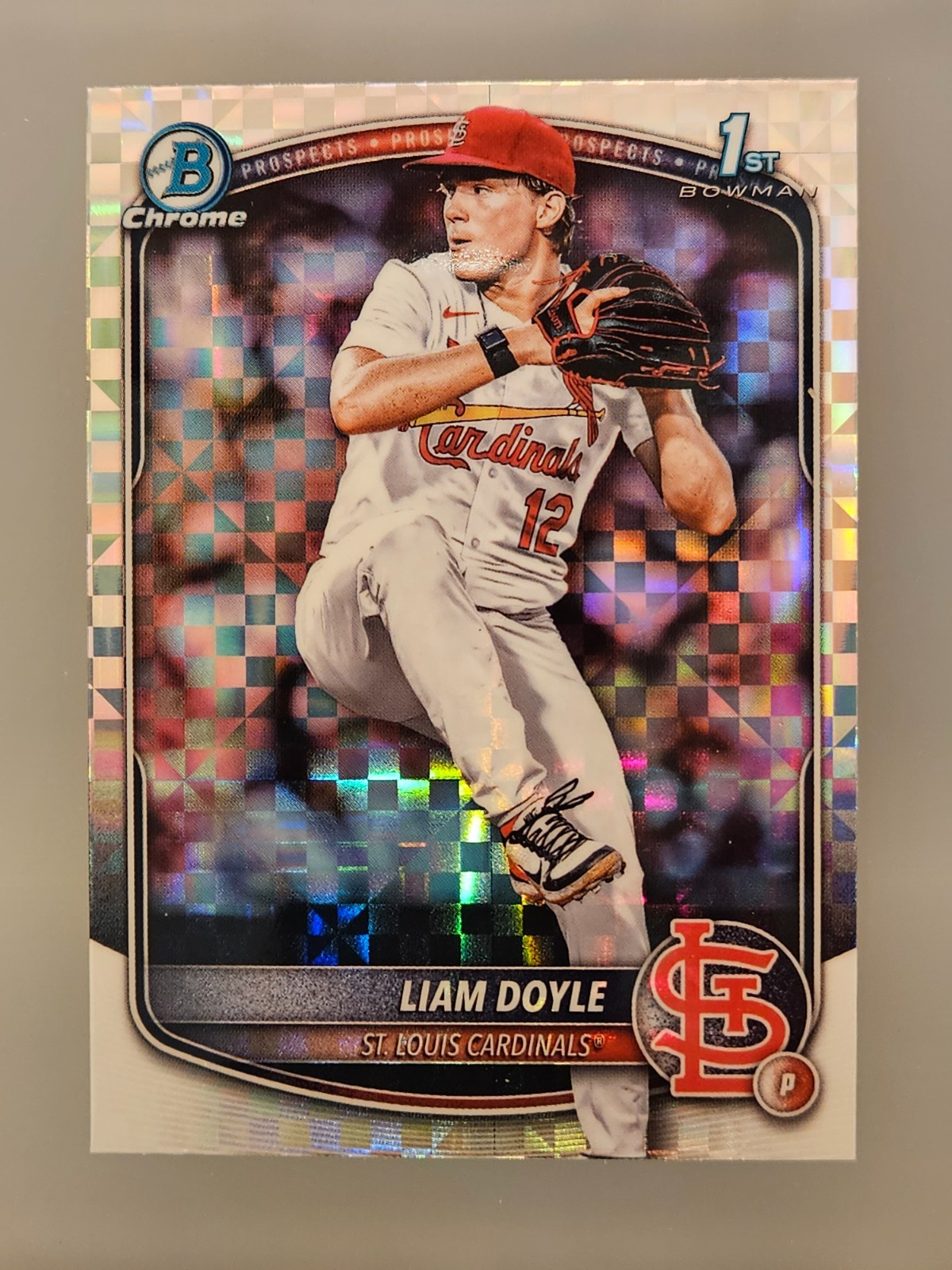 2025 Bowman Draft - LIAM DOYLE - SP 1st Chrome Xfractor Refractor Cardinal