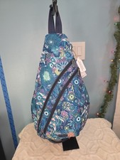 NWT Sakroots On The Go Large Sling Backpack - Royal Blue Sea Turtle Anemone