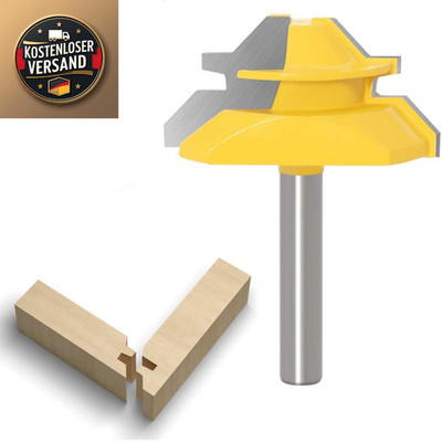 Verleimfräser 45 Grad Lock Miter Router Bit Holzbearbeitung