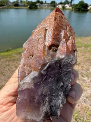 Powerful Energy Auralite 23 Crystal Multi Red Cap from Canada 705 grams 5''