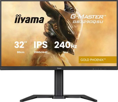 iiyama G-Master GB3290QSU-B1 Gold Phoenix, 31.5'' 240Hz QHD Pro-Gaming NEU