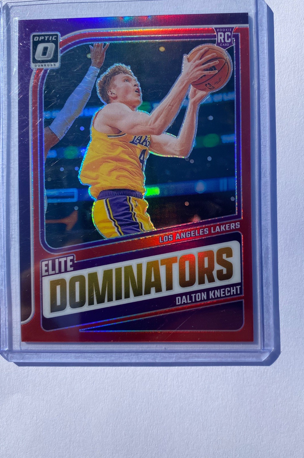 DALTON KNECHT 2024-25 DONRUSS OPTIC ELITE DOMINATORS ROOKIE RED RC /99