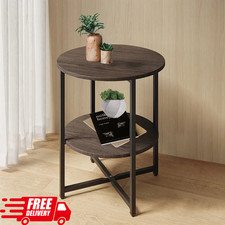 2 tier Wood Table Side Lamp Plant Table Hall Coffee Table Side Table Living Room