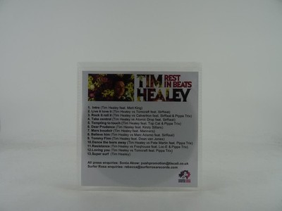 TIM HEALEY REST IN BEATS (441) 13 Track Promo CD Album including Picture Sleeve 