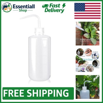 Narrow Mouth LDPE Watering Can - 16oz Reusable Squeeze Bottle for Lab & Plants