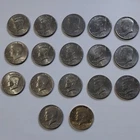 Kennedy Half Dollar Lot of 17 Circulated 50C Coins
