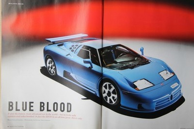 Original 2015 OCTANE extracted mag article: BUGATTI EB110 Supersport story of