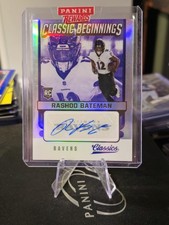 2021 Panini Classics Classic Beginnings Auto #CB-RB Rashod Bateman RC #01/35 🔥