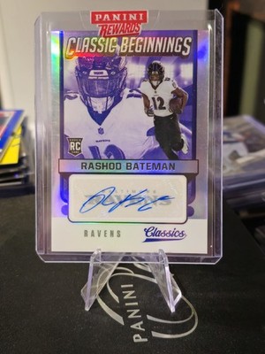 2021 Panini Classics Classic Beginnings Auto #CB-RB Rashod Bateman RC #01/35  