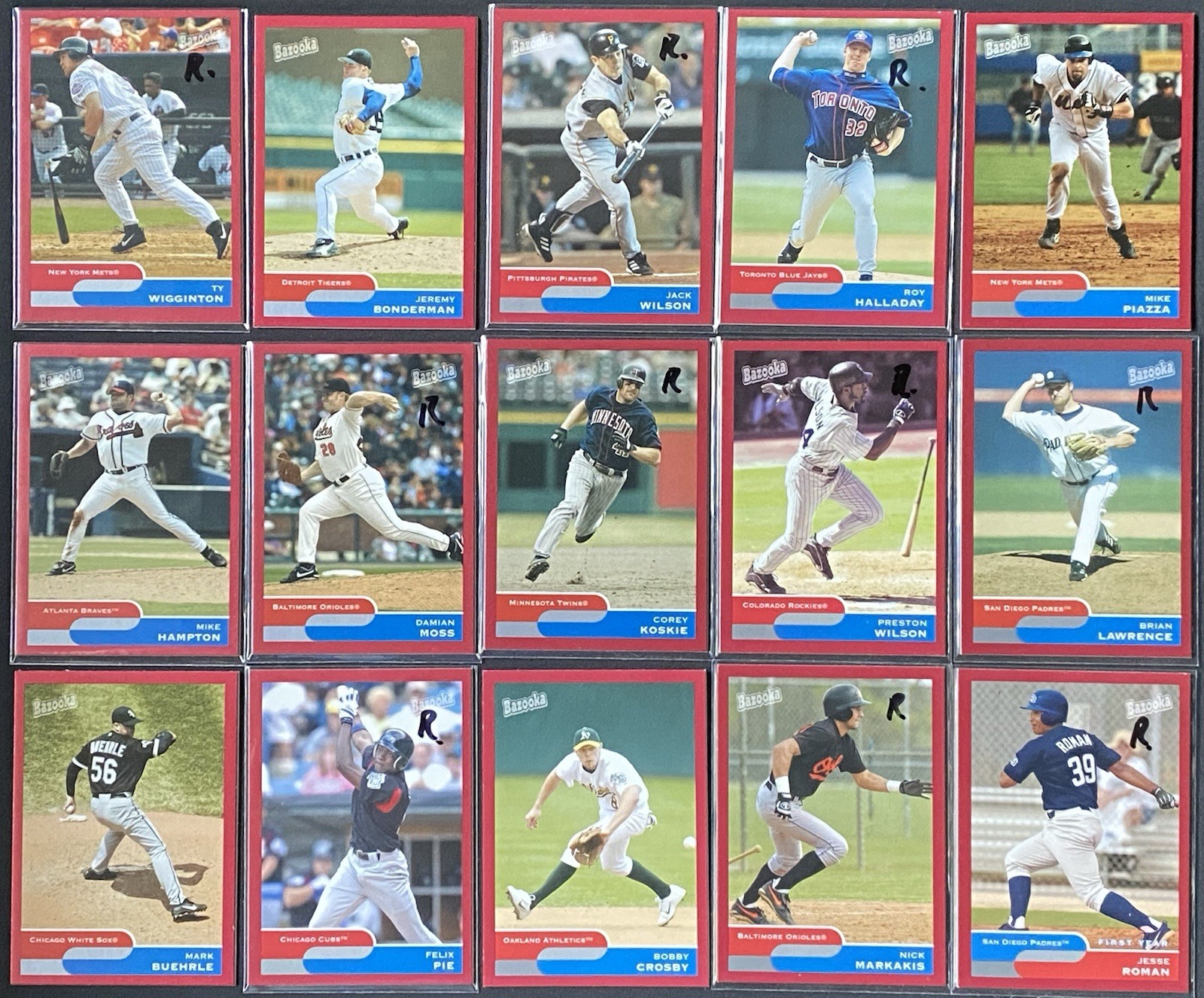 2004 Bazooka - Red Chunks #151-300 - Baseball Cards - Complete Your Set - U Pick