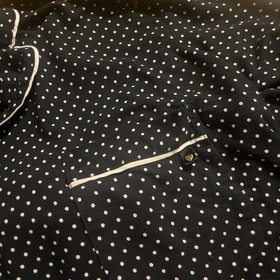 Victoria's Secret Signature Modal Pajama Set XXL Black Pink Polka Dot