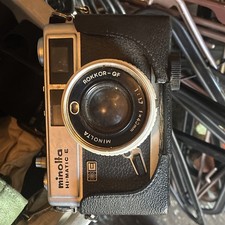 Minolta Hi-Matic E 35mm Rangefinder Film Camera w/ Rokkor-QF 40mm f/1.7 Lens