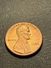 1986 P Penny - Struck Through Grease - IN almost Invisiable - C171