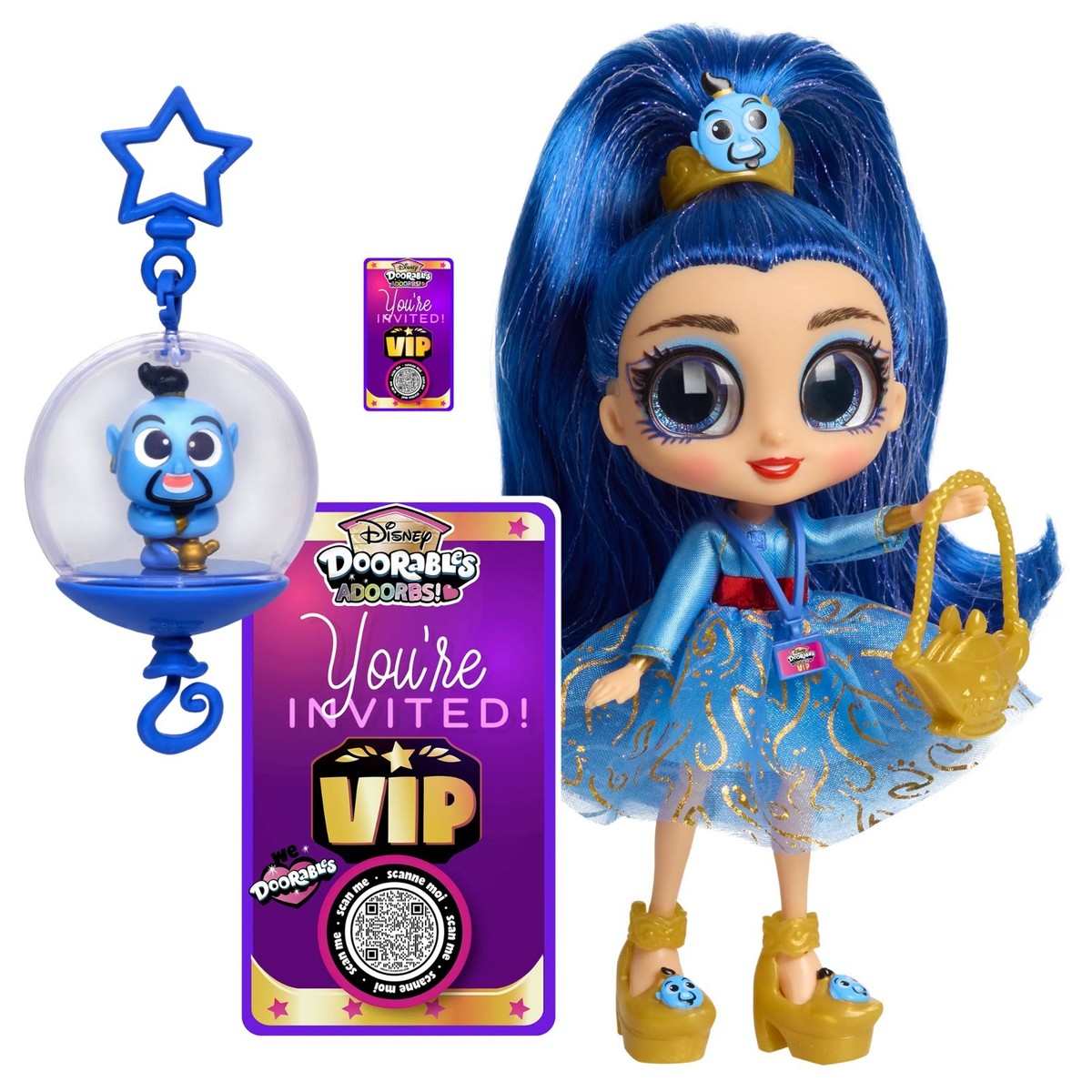 アメリカ購入ディズニー人形ドアブルズ アドアブルズ！シリーズ2 Disney Doorables ADOORBS! Series 2 GIA Aladdin Genie Superfan Doll