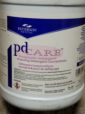 Patterson Dental PD Care Enzyclean Enzymatic Detergent 1 gal. Expires 6/1/2027