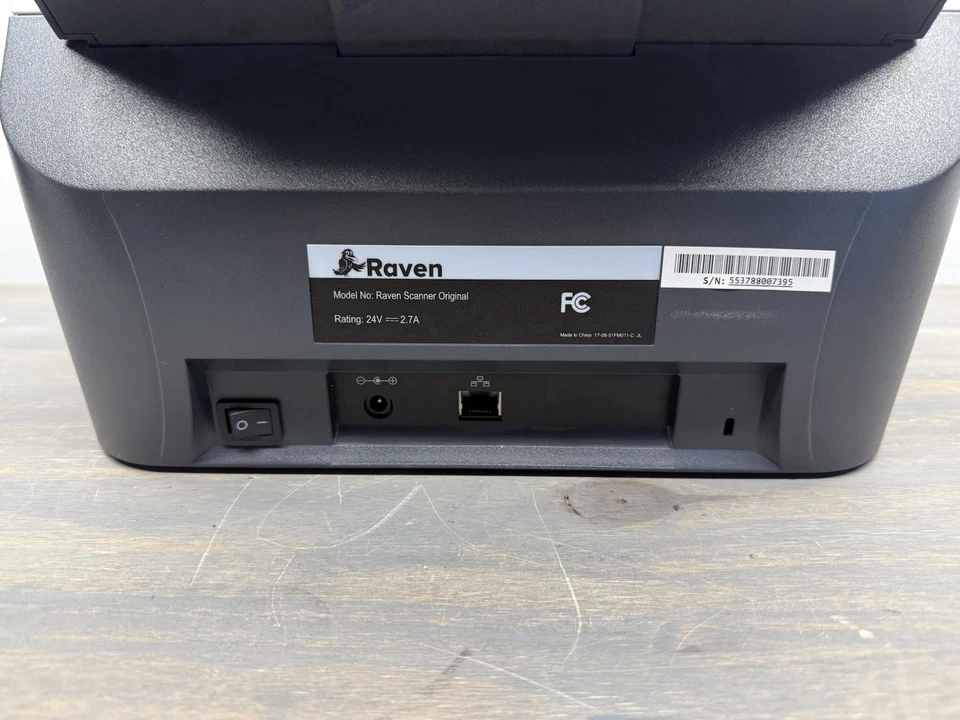 RAVEN Scanner ORIGINAL Document Scanner Touchscreen With Power Adapter Tested! - Image 3 of 4