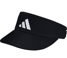 Adidas Black Tour High-Crown Visor Golf Hat Adjustable Strapback. OSFM