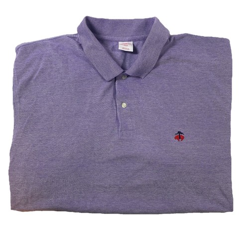 Polo Brooks Brothers 346 uomo 2XL vestibilità originale casual viola manica corta