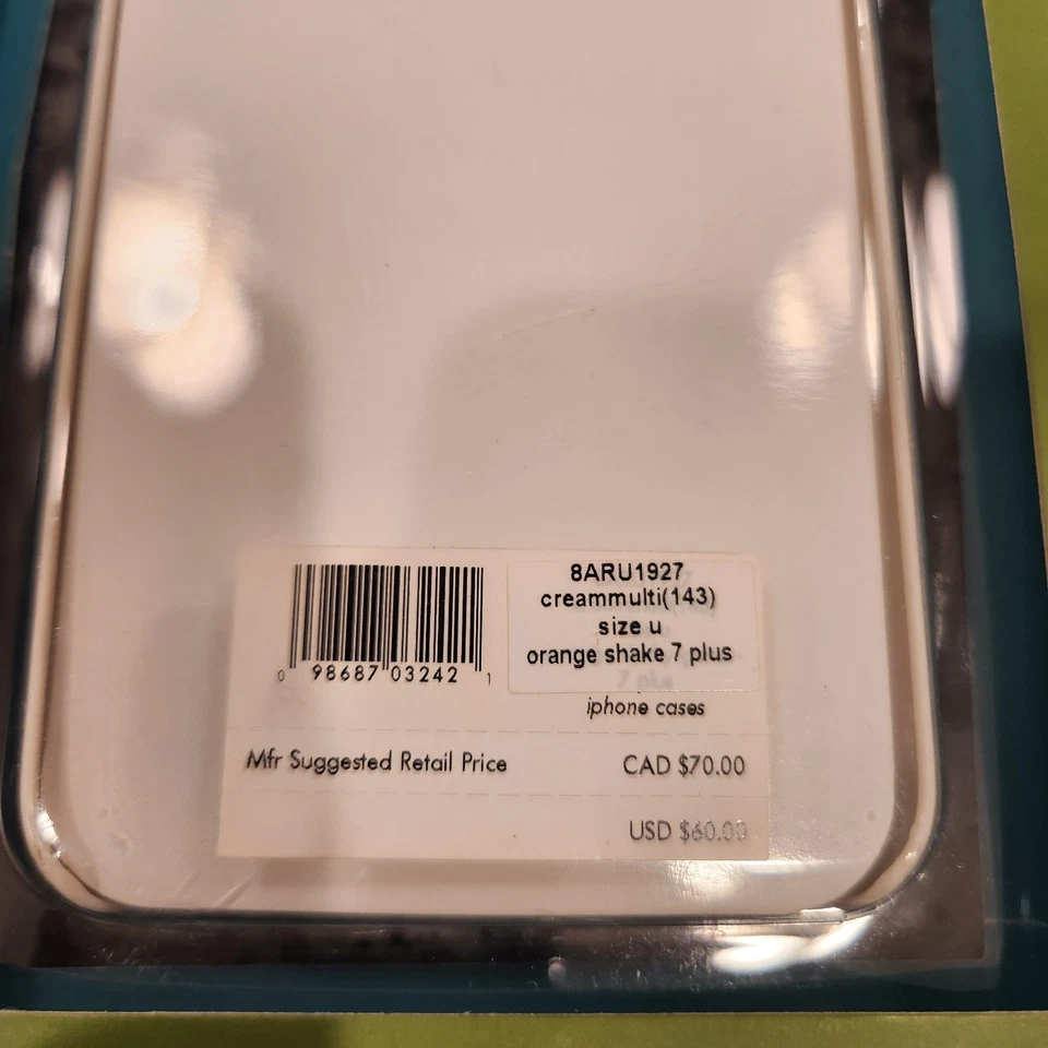 Kate Spade Hybrid Case for iPhone 7 Plus / Orange Shake/ Gems - Image 3 of 4