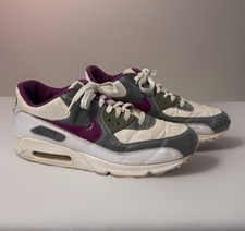 NikeiD Air Max 90 Mens Leather White/Gray/Pur...