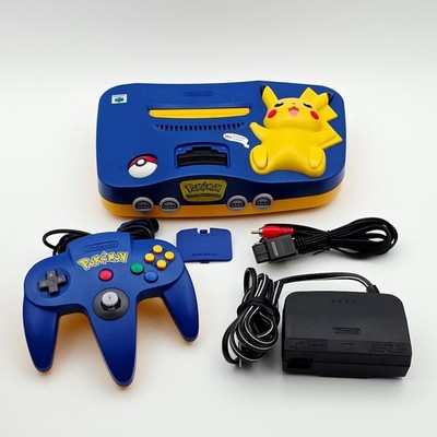 Nintendo Pikachu Edition Nintendo 64 Console Blue Yellow w