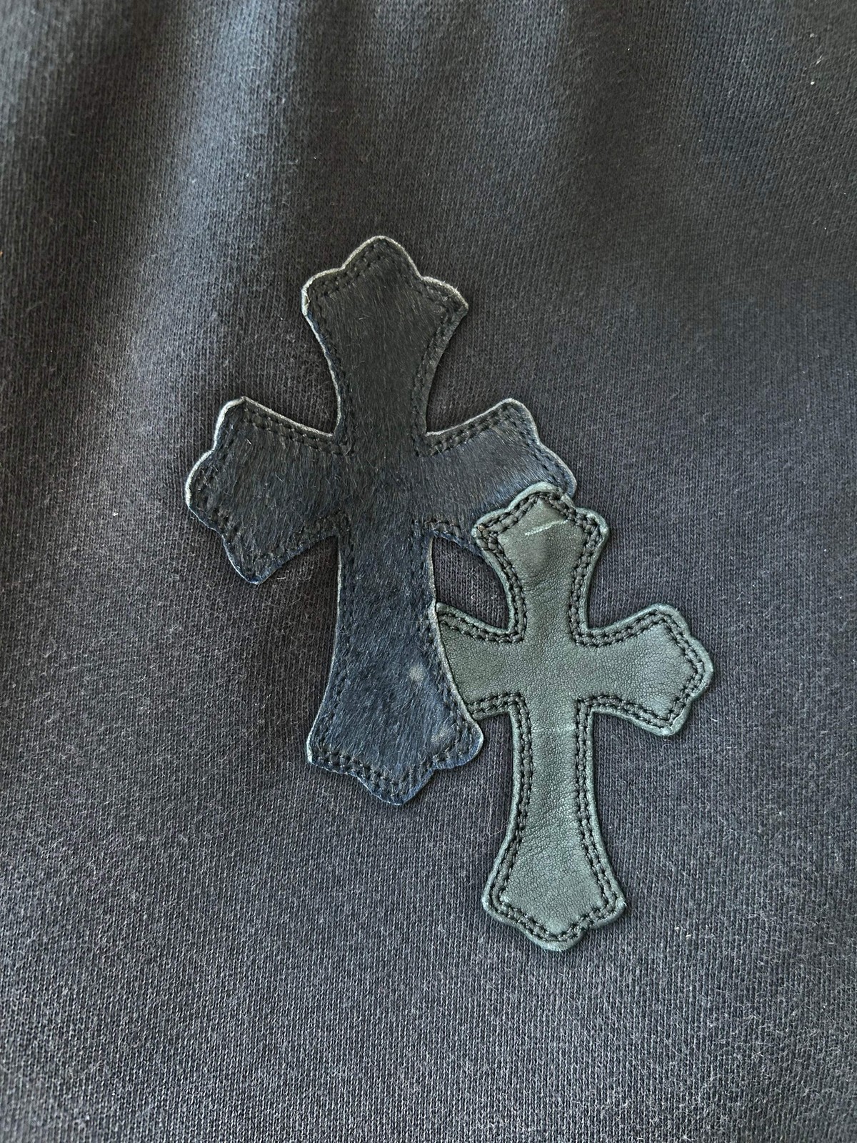 Chrome Hearts Black Cross Patch Sweatpants thumbnail 3