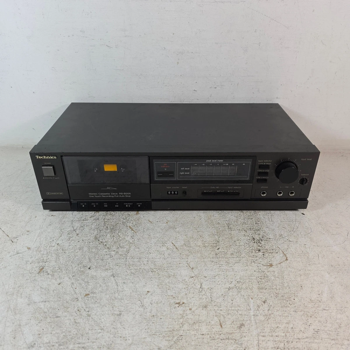 Platine Cassette Technics RS-612 – Argentée – Bon état De Fonctionnement