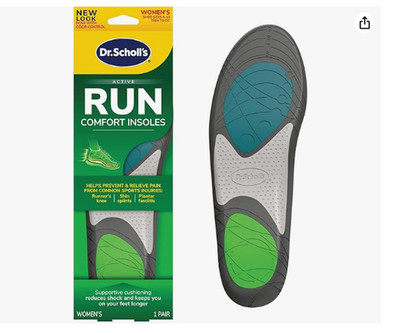 Dr. Scholl's Run Active Comfort Insoles,Trim to Fit Inserts For Women 6-10 Size