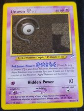 Unown C # 57/105 Neo Destiny Set Pokemon Trading TCG Rares Game Cards LP on eBay