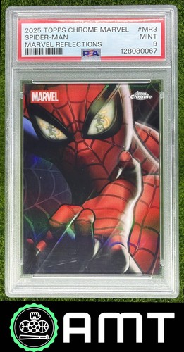 Spider-Man PSA 9 2025 Topps Chrome Marvel Reflections #MR-3 0067