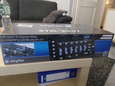 Skytec STM-3007 6 Kanal-Mischpult SD USB LED Bluetooth 19 Original Verpackung.