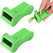 Runner Bean Slicer, 2 PCS Runner Bean Cutter,Stainless Steel Coleslaw Shredder,