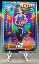 2024-25 Topps Chrome Pacome Dadiet #172 Prism Refractor RC Knicks