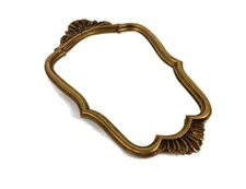 Gorgeous Vintage  Mirror Shell Plaster Wooden Frame rococo Style Baroque hallway