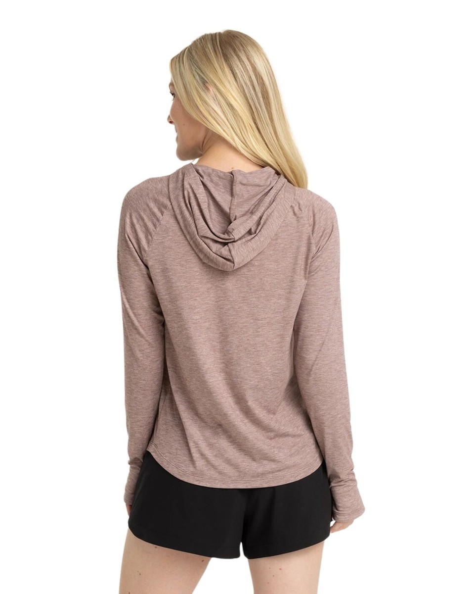 Free Fly Elevate Hoodie Women's Sweatshirt, Heather Fig