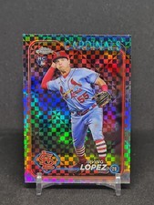 2024 Topps Chrome - #95 Irving Lopez RC - X-Fractor Refractor - Cardinals Rookie