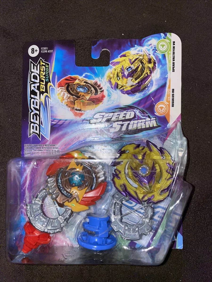 Beyblade Burst Surge Spear Valtryek V6 e Regulus R6 - Hasbro