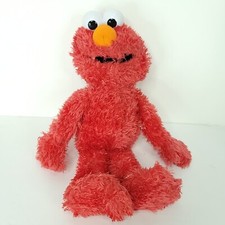 Gund Sesame Street Plush Elmo Red Muppet Stuffed Animal Plastic Eyes 15"