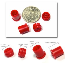 4pc BTO Newly Made Aurora G G-PLUS HO Slot Car FRONT REAR Wheels 8894 8893 RED