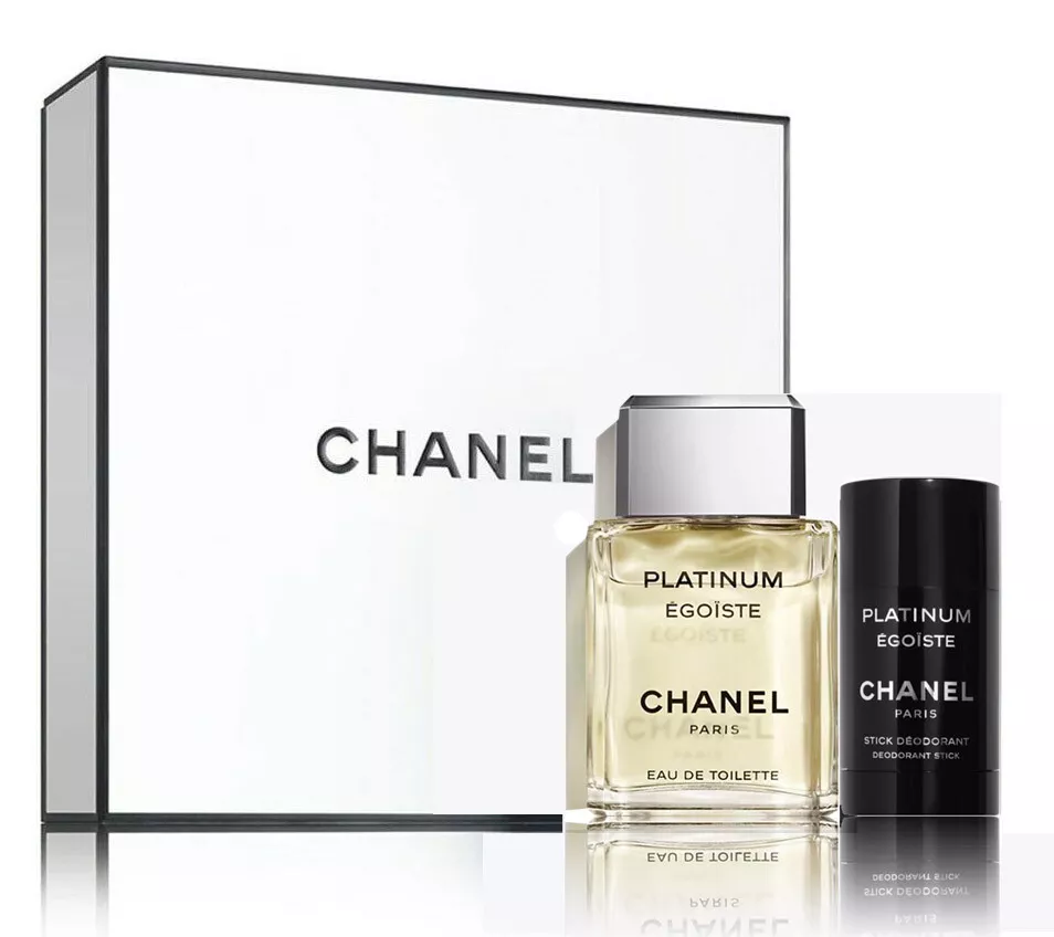 Chanel Platinum Egoiste 3.4 oz Eau De Toilette and 2.oz Deodorant