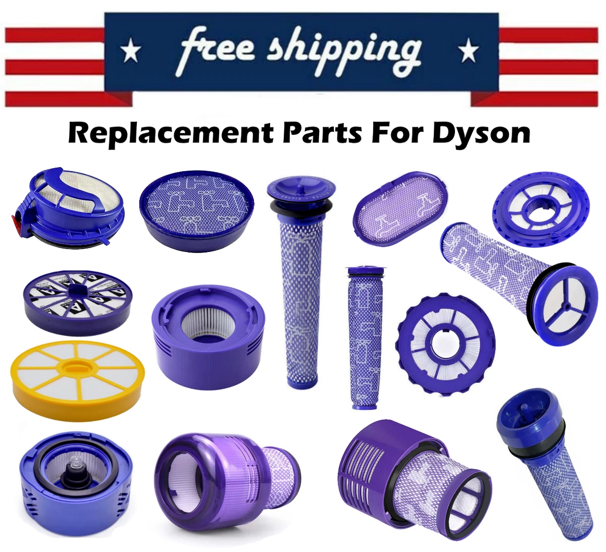 NEW PRE POST FILTER For Dyson DC25 DC39 DC19 DC62 V8 V10 V11 V15 | eBay