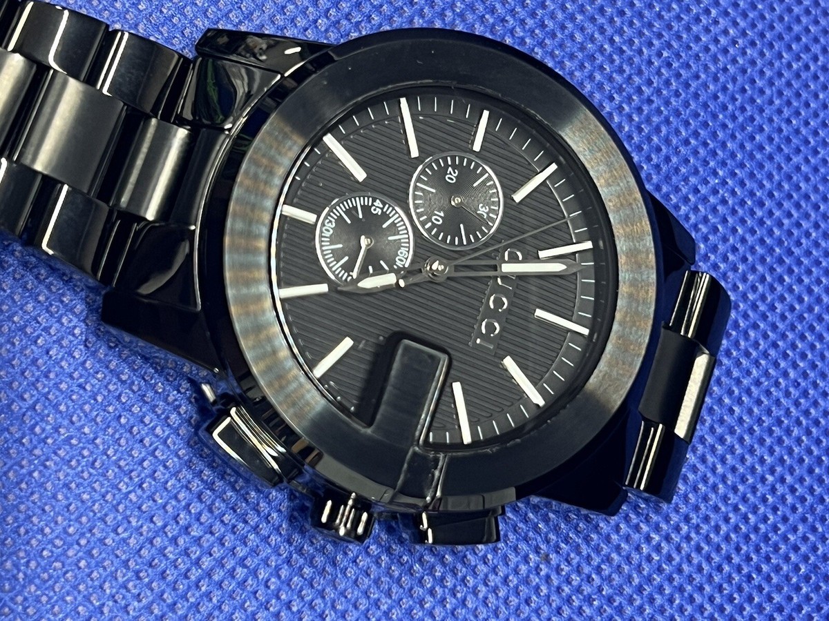 Gucci G-Chrono 44mm Stainless Steel - Black Dial Quartz Men