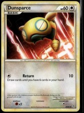 Dunsparce Uncommon - HGSS Unleashed 29/95 2010 LP+ Pokemon Card
