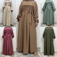 Kaftan Women Muslim Evening Long Dress Abaya Dubai Robe Modest Islamic Kaftan