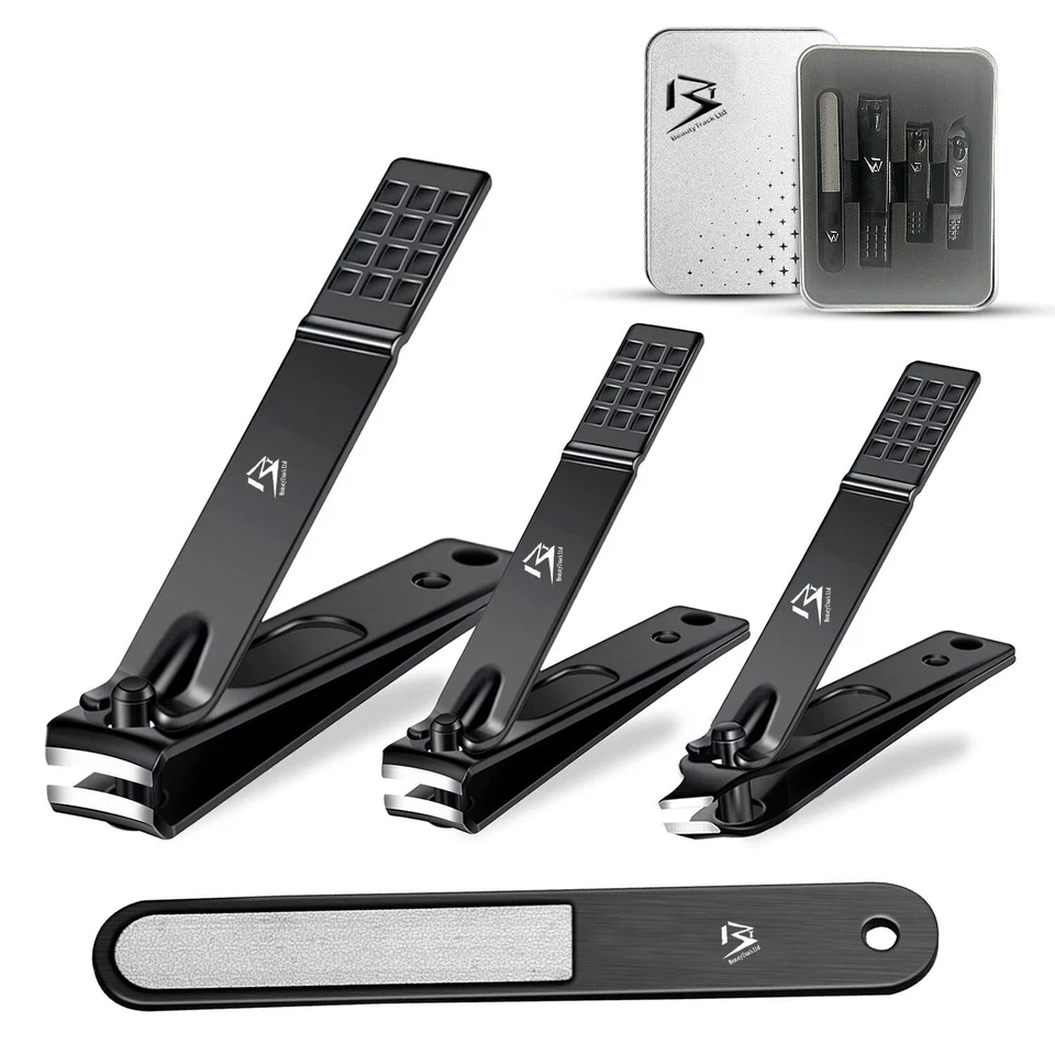 TOE NAIL CLIPPERS CUTTER SET PODIATRY PEDICURE KIT HEAVY DUTY FOR THICK NAILS