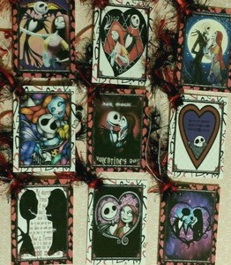 9 Nightmare Before Christmas Valentine Gift Hang Tags Scrapbooking Party Favors Ebay