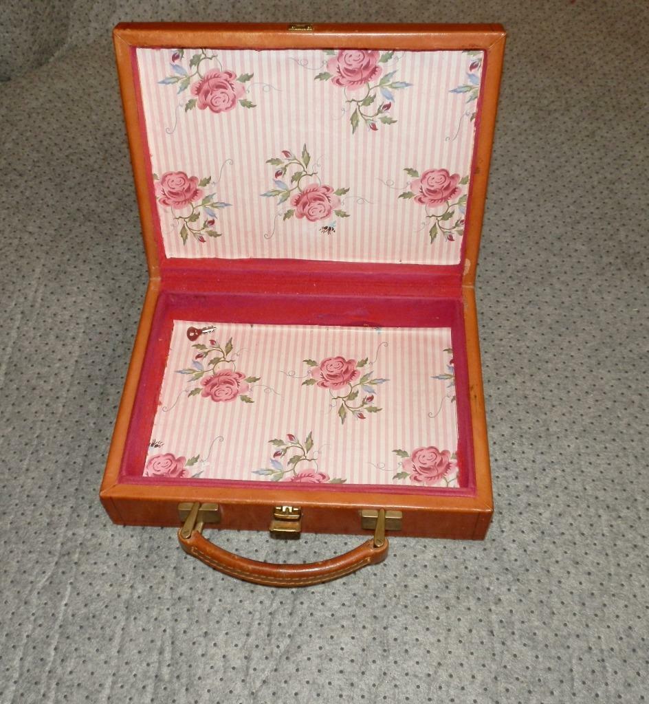 Vintage/Antique English Leather 'Cheney' Small Travelling Case W