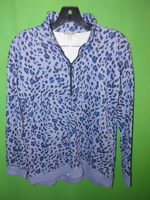 2327) NWOT TALBOTS small blue animal cotton pullover top sweatshirt new 