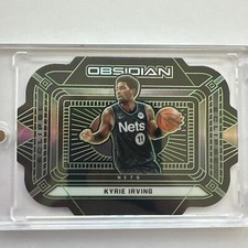 2020-21 Panini Obsidian Eclipse Electric Etch Green /25 Kyrie Irving #4