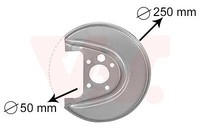VAN Wezel 5888374 Spritzblech, Bremsscheibe FüR Audi Seat Skoda VW